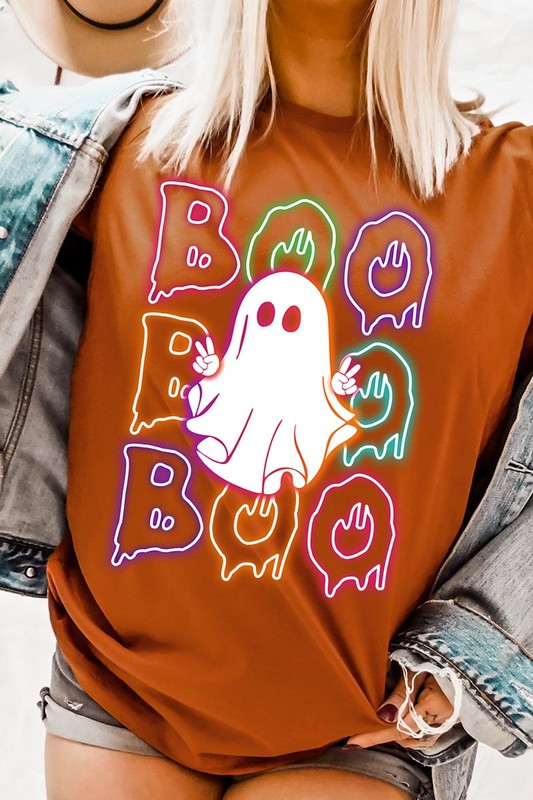 Neon Ghost Halloween Tee, Unisex