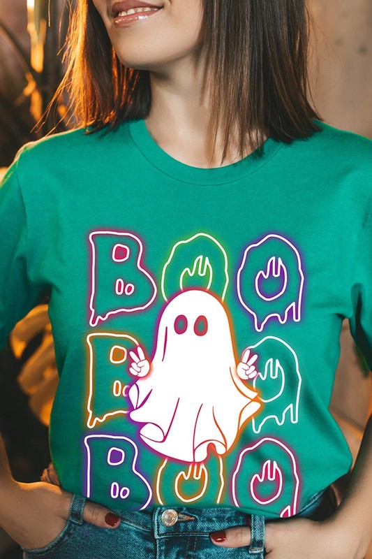 Neon Ghost Halloween Tee, Unisex