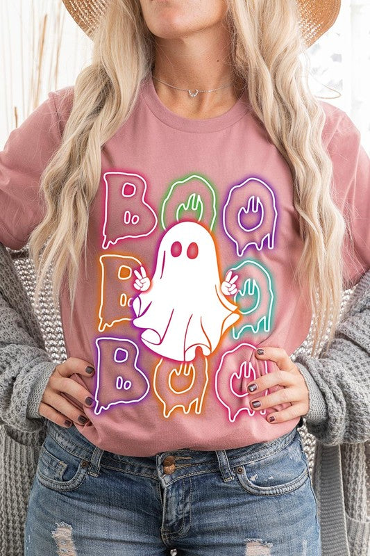 Neon Ghost Halloween Tee, Unisex