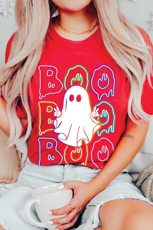 Neon Ghost Halloween Tee, Unisex