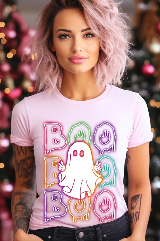 Neon Ghost Halloween Tee, Unisex