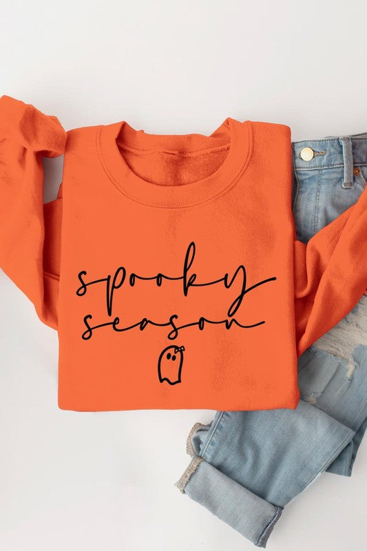 Cozy Halloween graphic sweatshirt