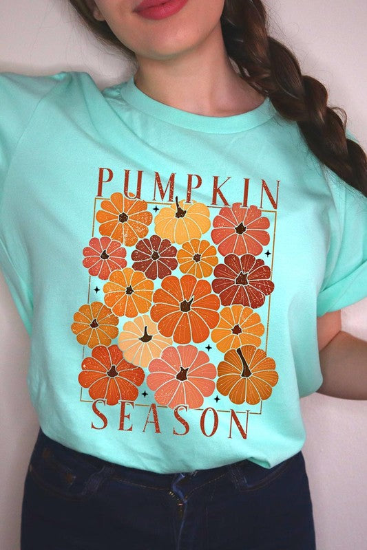 Autumn Vibes Boho Pumpkin Graphic Tee