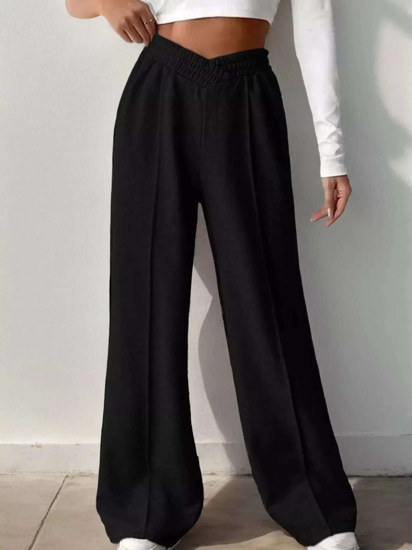 Wide Leg High Waist Pants Simply Love