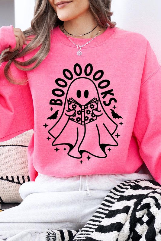 Cute ghost sweatshirt for book lovers