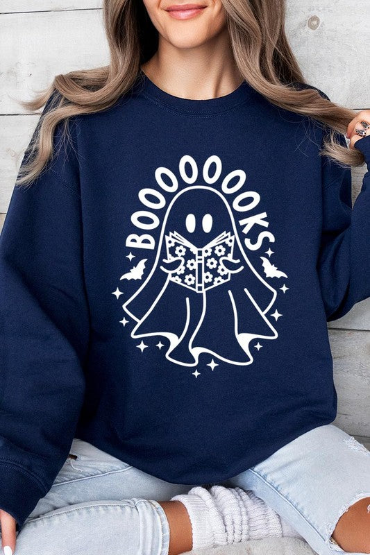 Cute ghost sweatshirt for book lovers