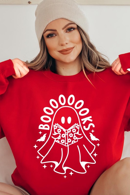 Cute ghost sweatshirt for book lovers