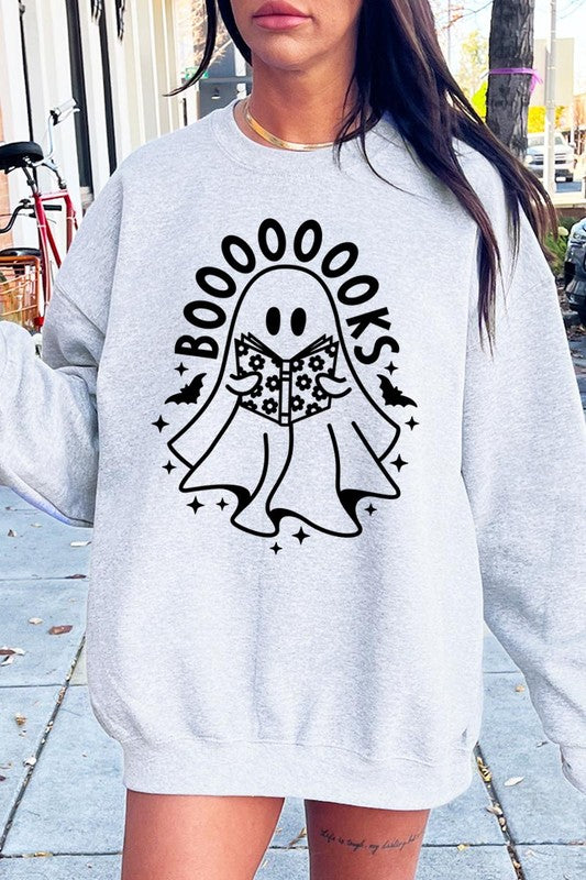 Cute ghost sweatshirt for book lovers