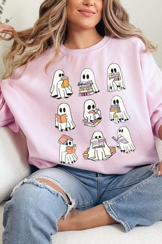 Hauntingly Hilarious Bookworm Fleece Sweatshirts