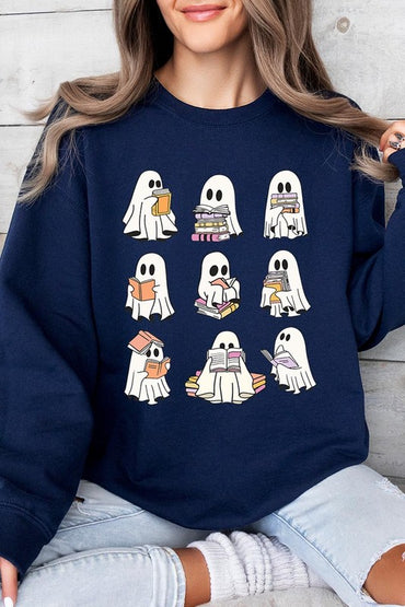 Hauntingly Hilarious Bookworm Fleece Sweatshirts