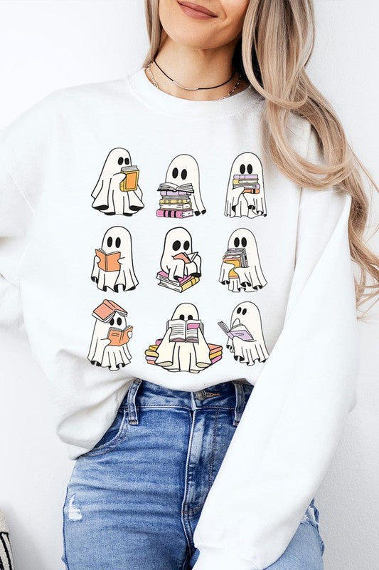 Hauntingly Hilarious Bookworm Fleece Sweatshirts