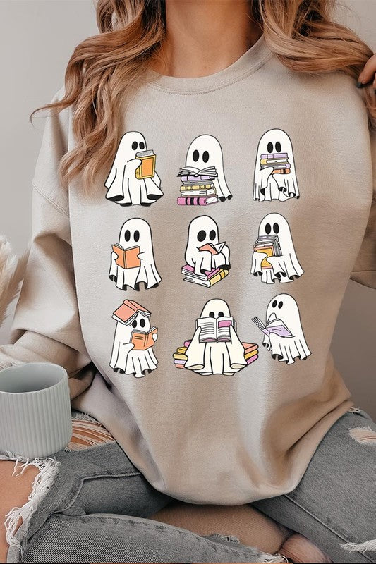 Hauntingly Hilarious Bookworm Fleece Sweatshirts