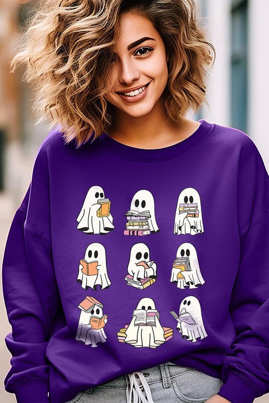 Hauntingly Hilarious Bookworm Fleece Sweatshirts