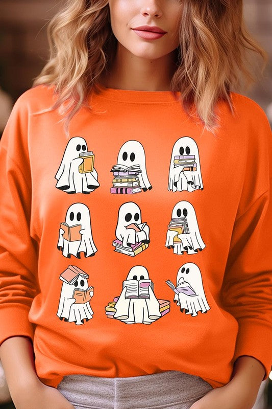 Hauntingly Hilarious Bookworm Fleece Sweatshirts