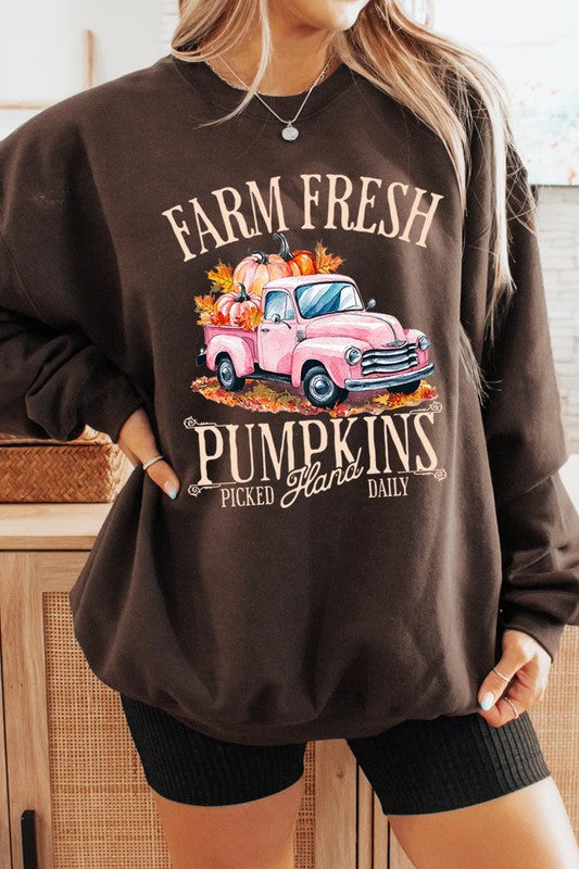 Farm fresh pumpkin truck sweatshirt