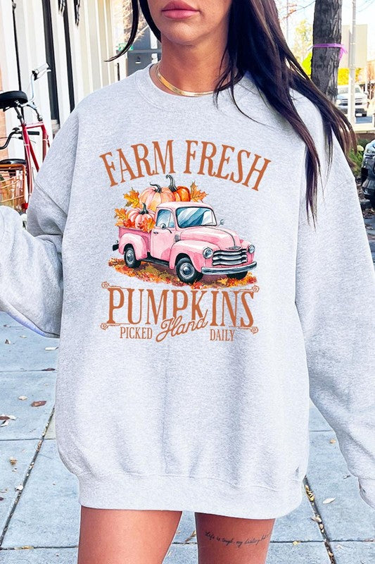 Farm fresh pumpkin truck sweatshirt