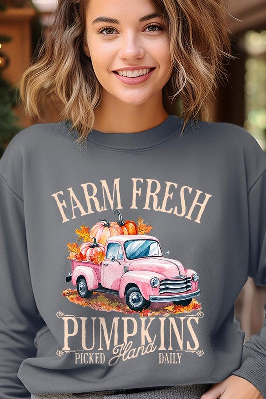 Farm fresh pumpkin truck sweatshirt