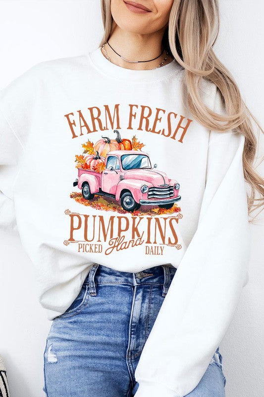 Farm fresh pumpkin truck sweatshirt