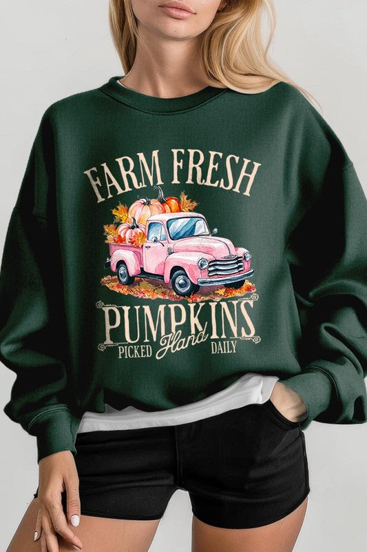 Farm fresh pumpkin truck sweatshirt