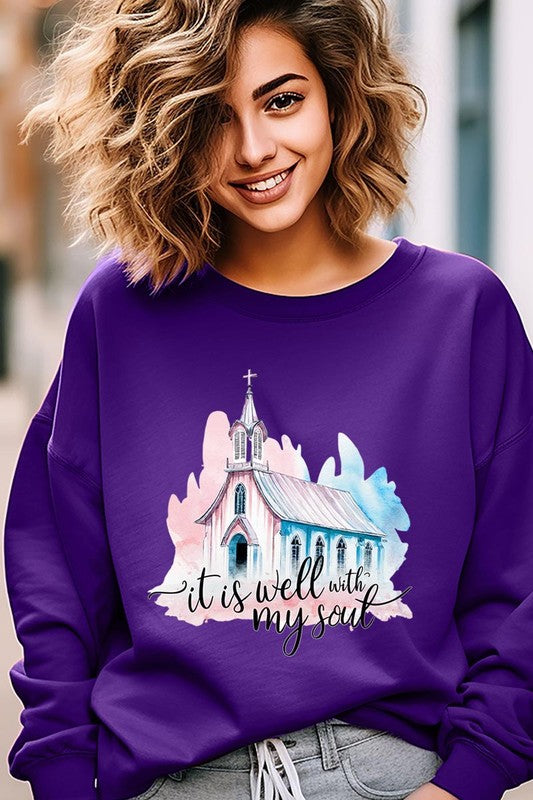 Soulful Comfort Graphic Sweatshirt