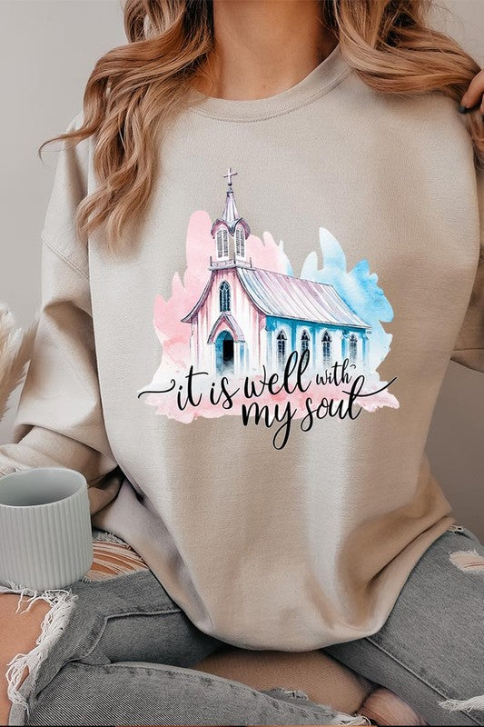 Soulful Comfort Graphic Sweatshirt