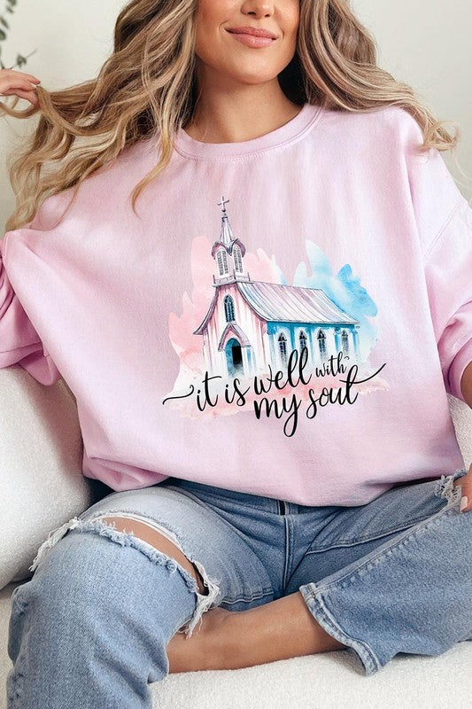 Soulful Comfort Graphic Sweatshirt