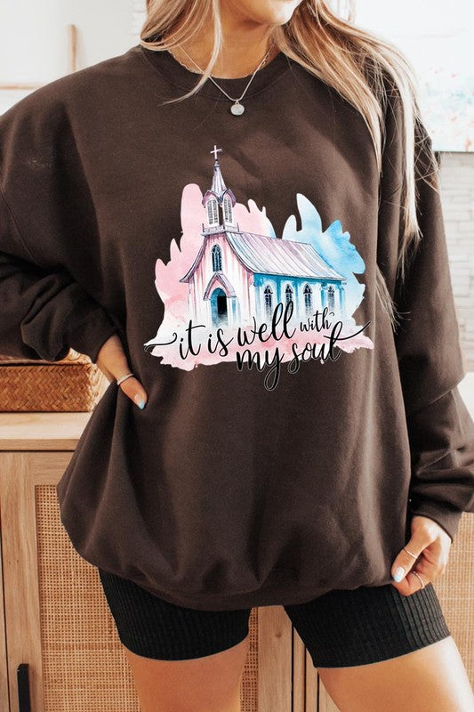 Soulful Comfort Graphic Sweatshirt