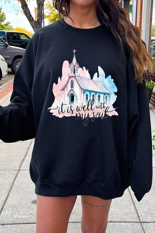 Soulful Comfort Graphic Sweatshirt