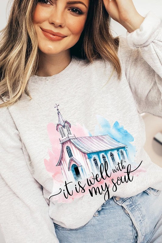 Soulful Comfort Graphic Sweatshirt