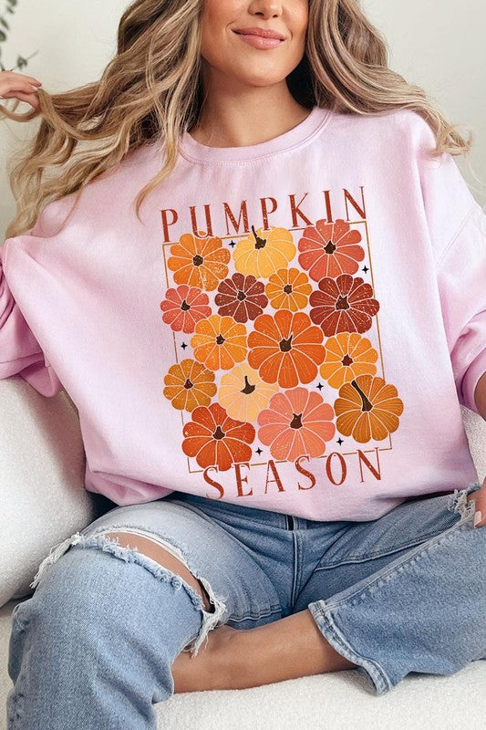 Cozy autumn vibes graphic fleece sweatshirts