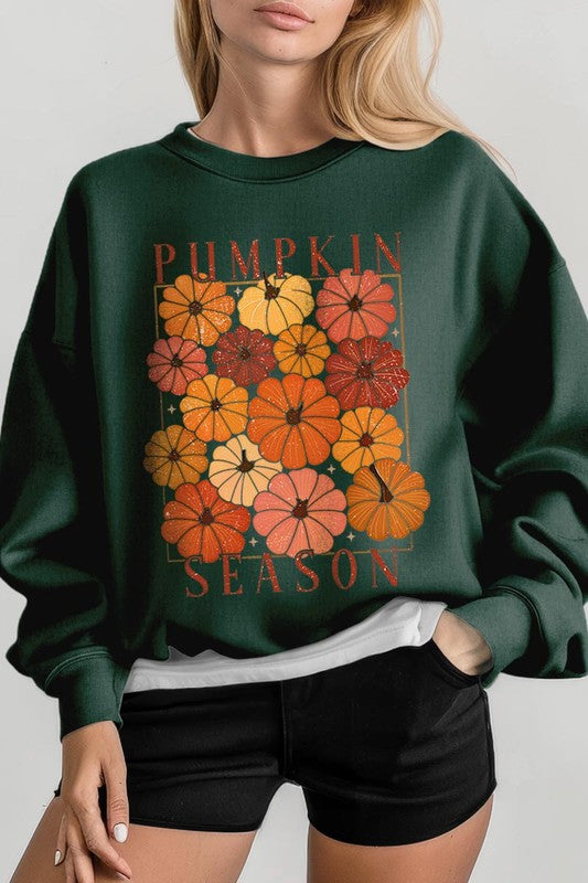 Cozy autumn vibes graphic fleece sweatshirts