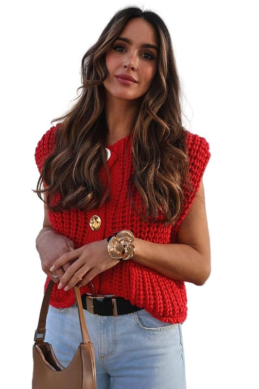 Chic women's knitwear vest for effortless layering