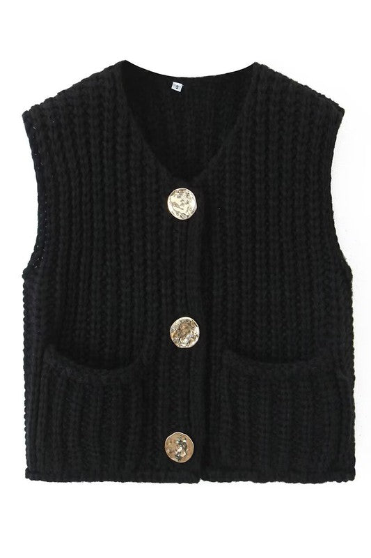 Chic women's knitwear vest for effortless layering