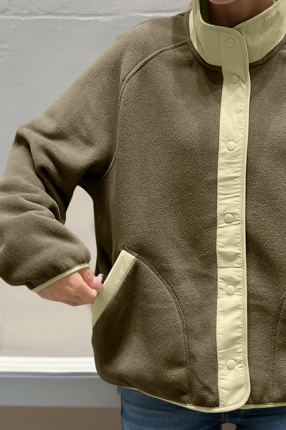 Double Take: Contrast Fleece Jacket