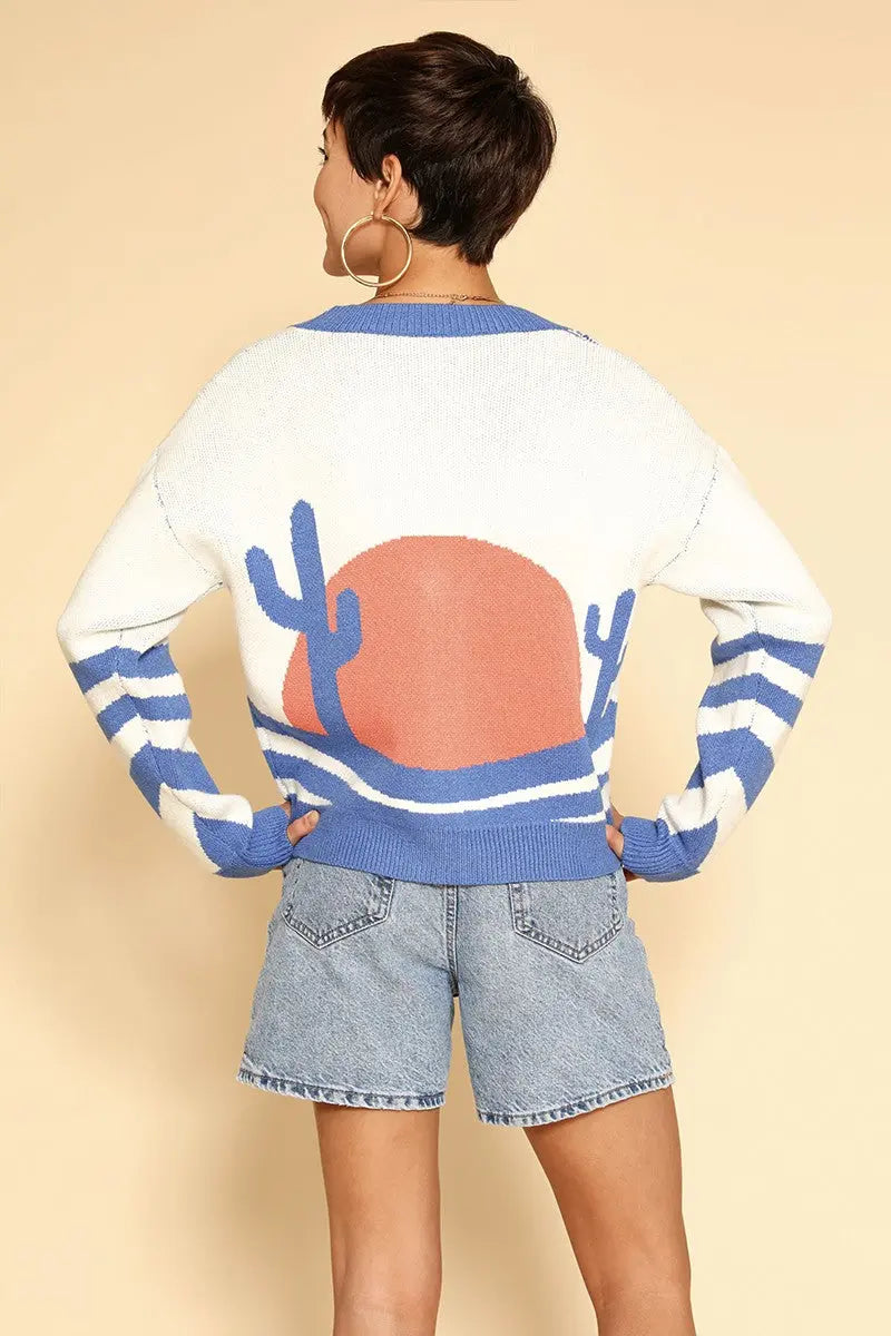 Desert sunset cardigan Miss Sparkling