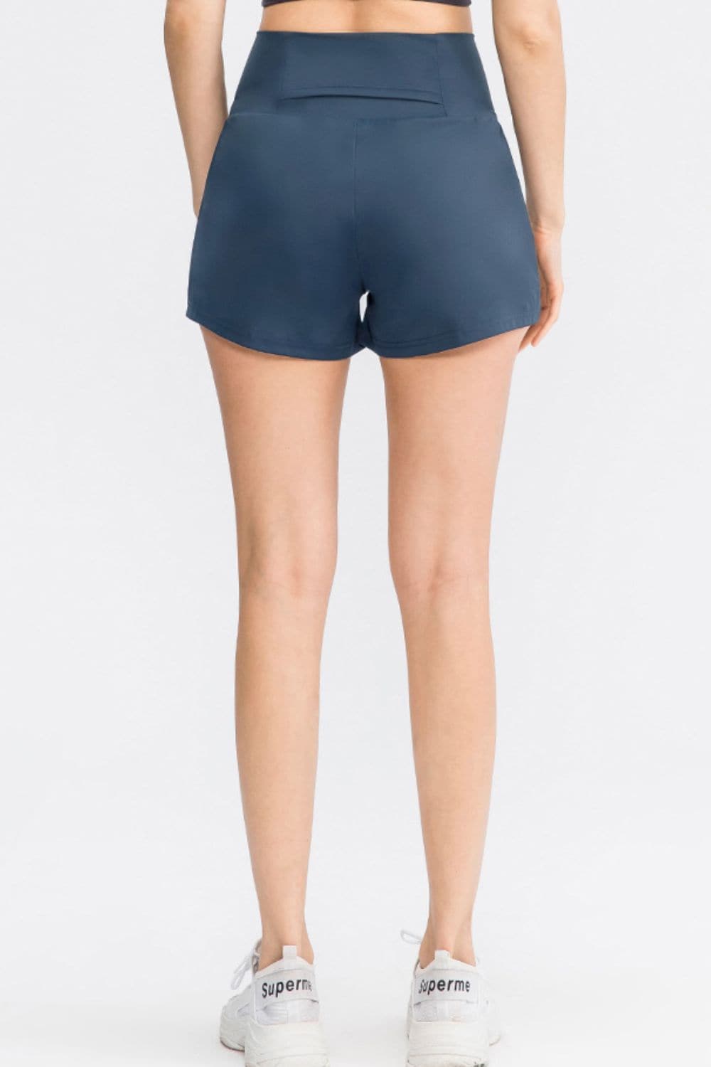 Wide Waistband Sports Shorts with Pockets.