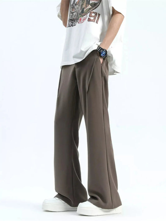 Men's Full Size Relaxed Fit Wide Leg Casual Pants Plus Size Simply Love