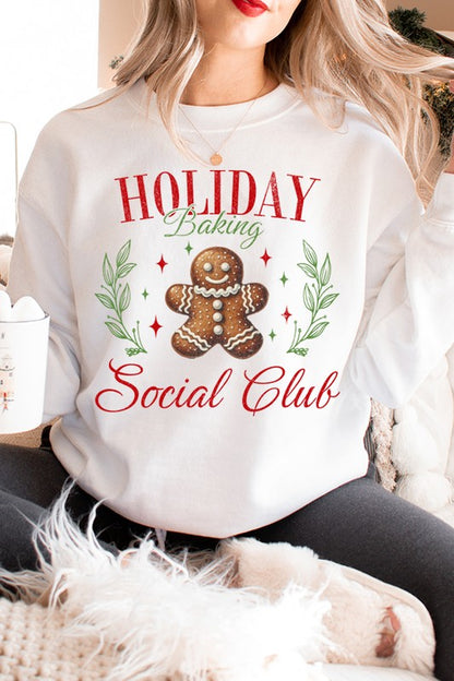 Christmas Holiday Baking Social Club Sweatshirt