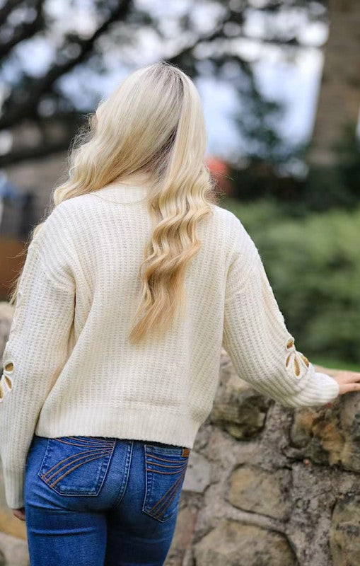 Flower knit sweater Miss Sparkling