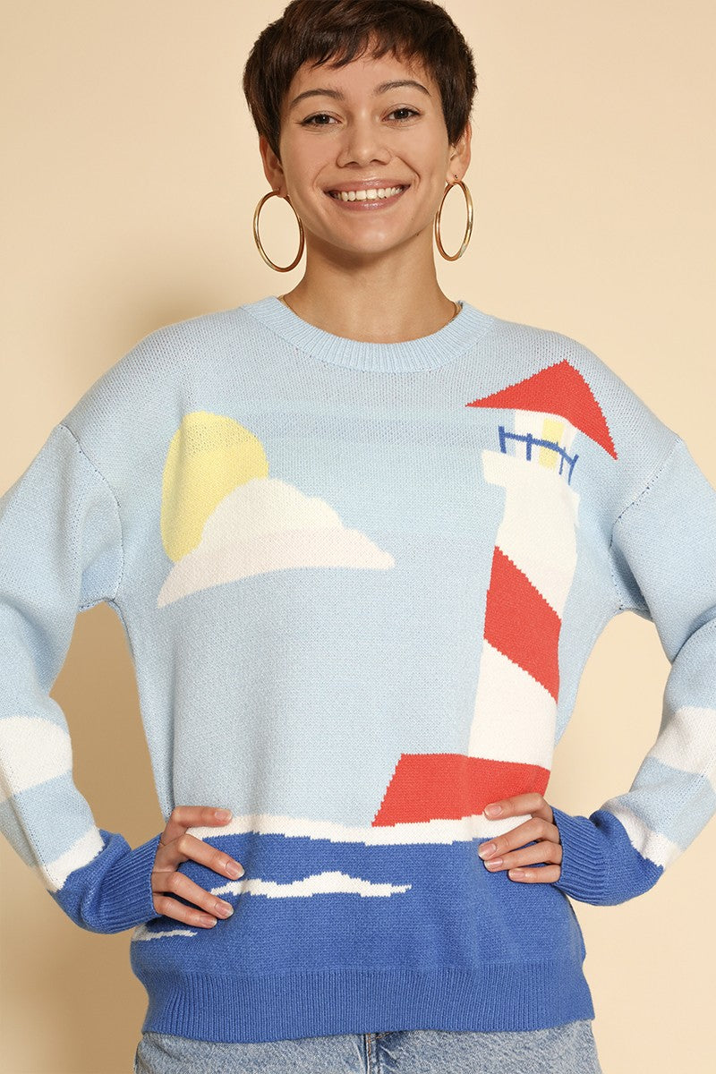 Lighthouse knit sweater Miss Sparkling