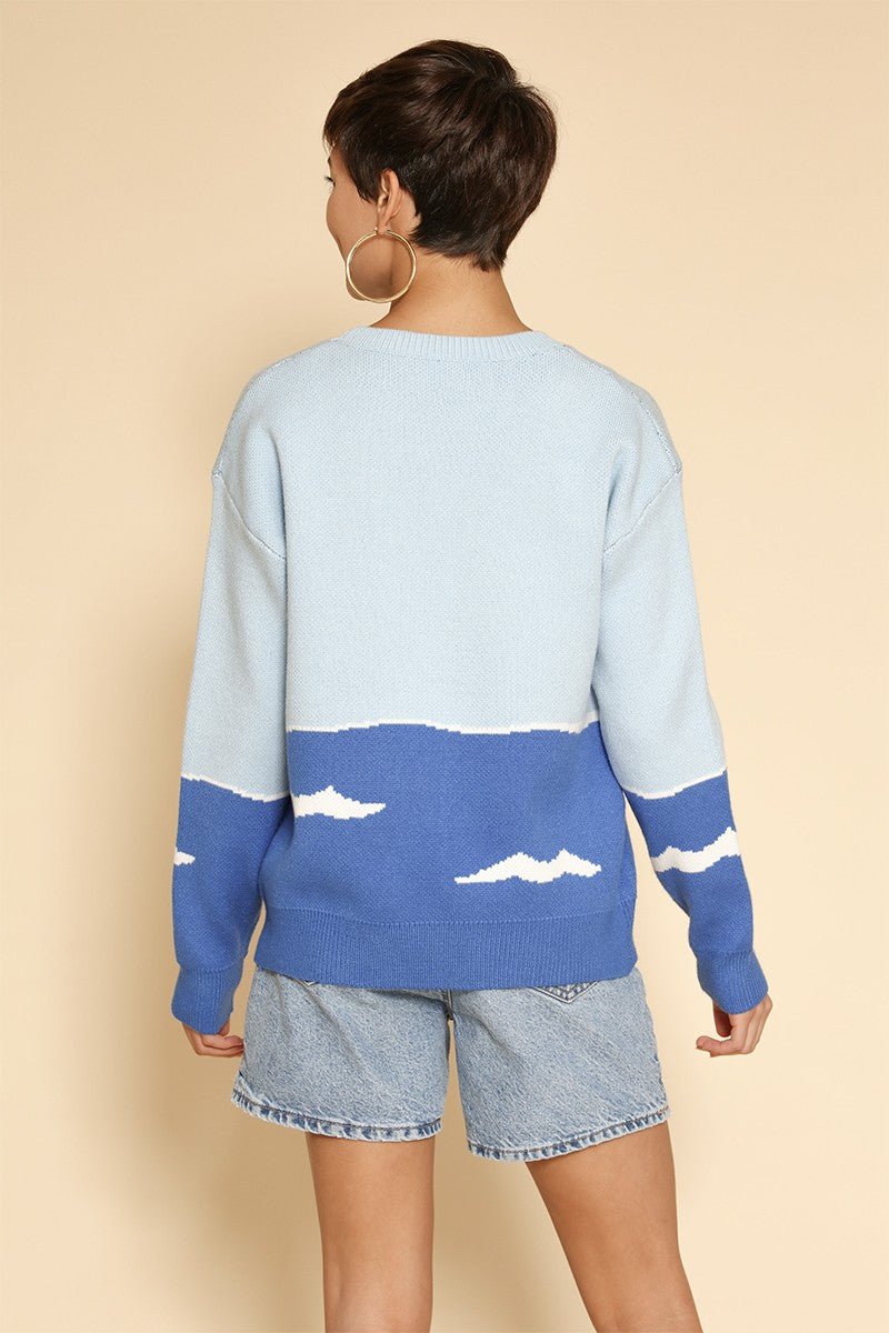 Shark attack knit sweater Miss Sparkling