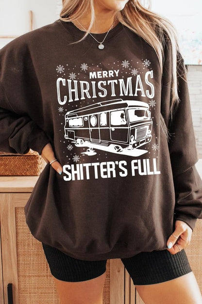 Merry Christmas Shitter's Full Graphic Sweatshirts