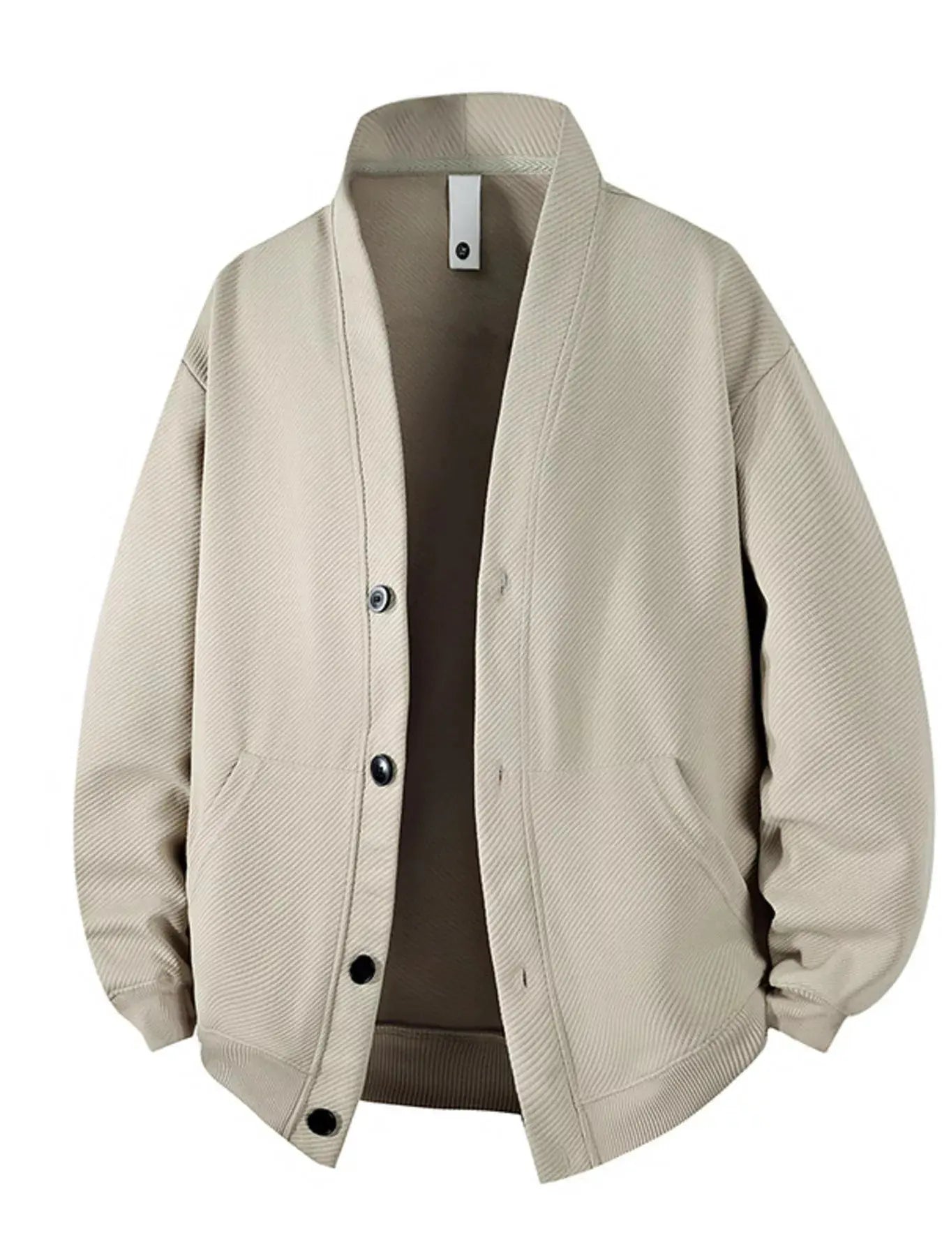 Men‘s Plus Size Textured Button-Down Casual Jacket Simply Love