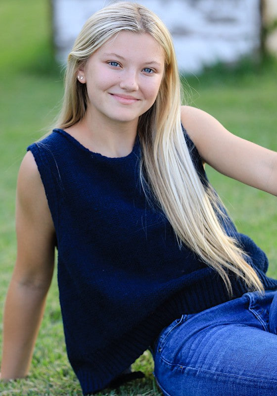 Open back bow sweater Miss Sparkling