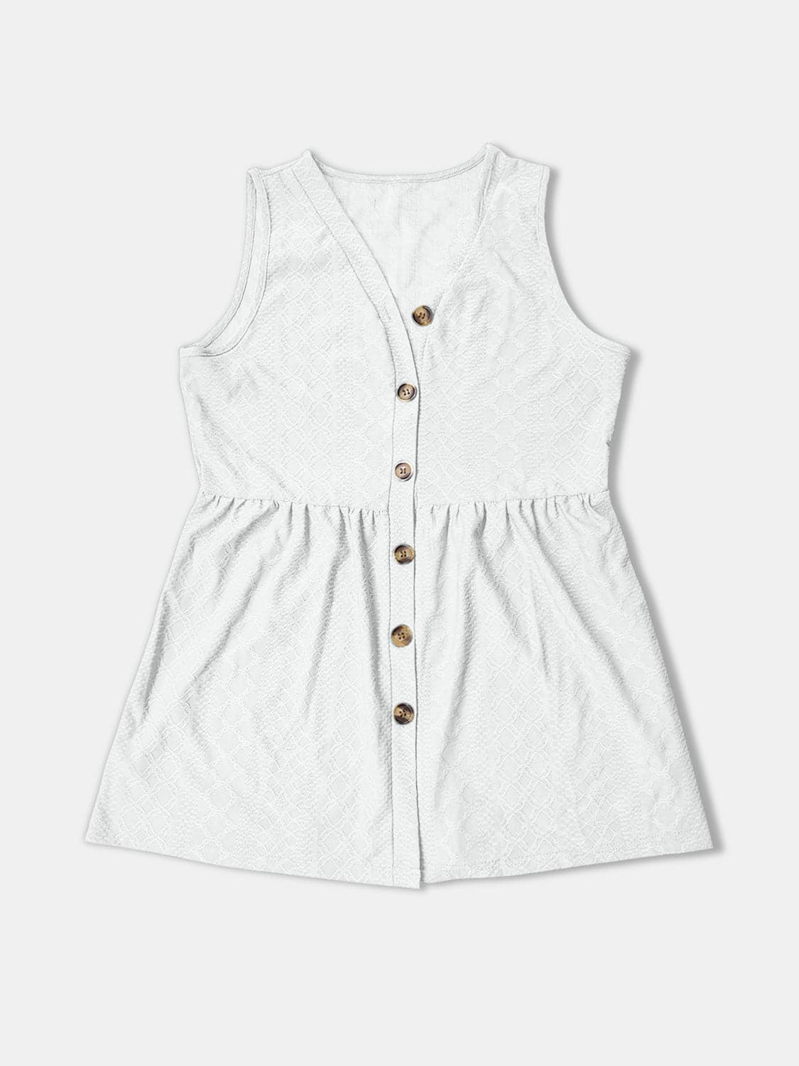 Button Up V-Neck Tank.