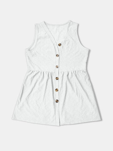 Button Up V-Neck Tank.