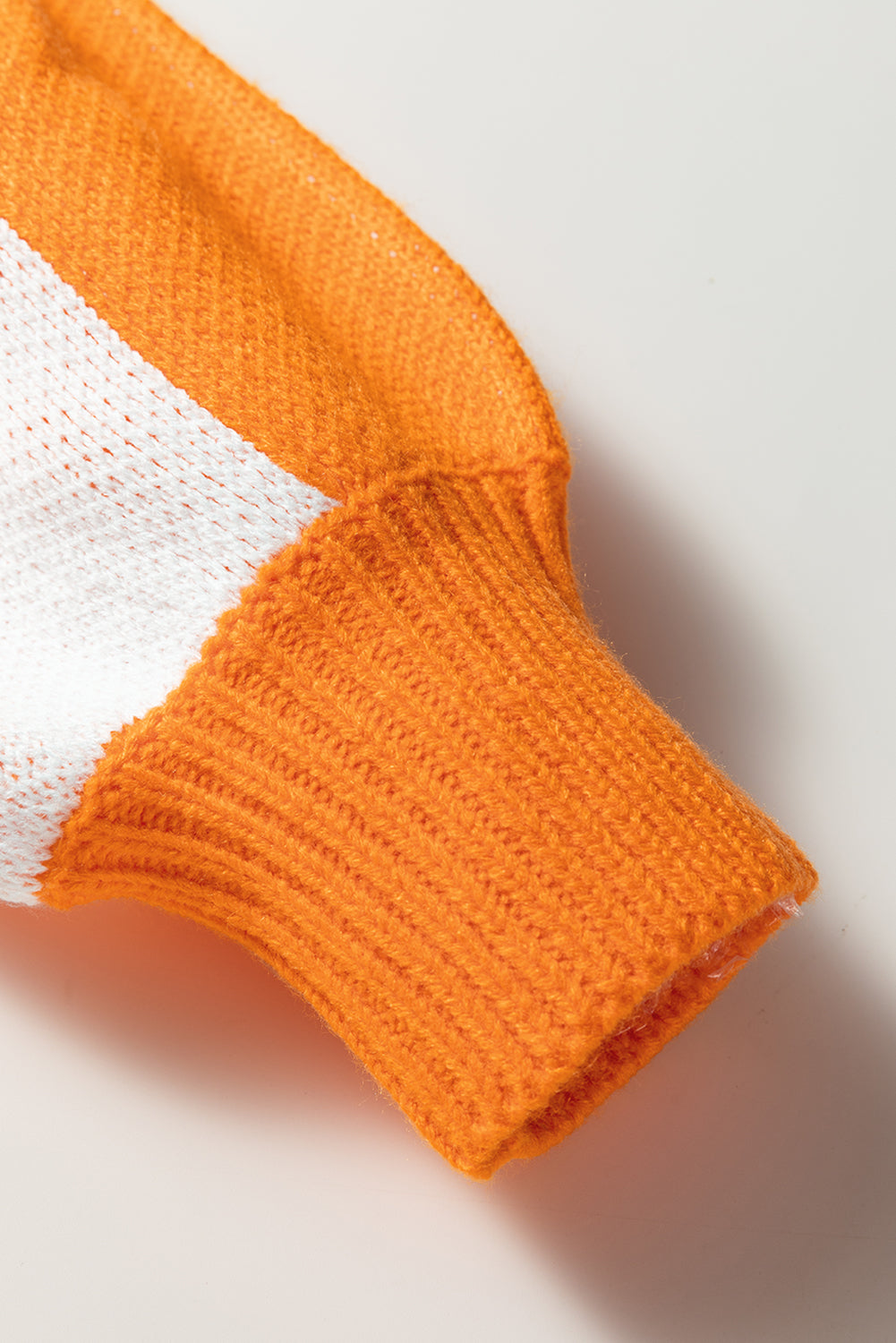 Grapefruit Orange Checkered Polo Collar Loose Sweater Dear-Lover Dropshipping