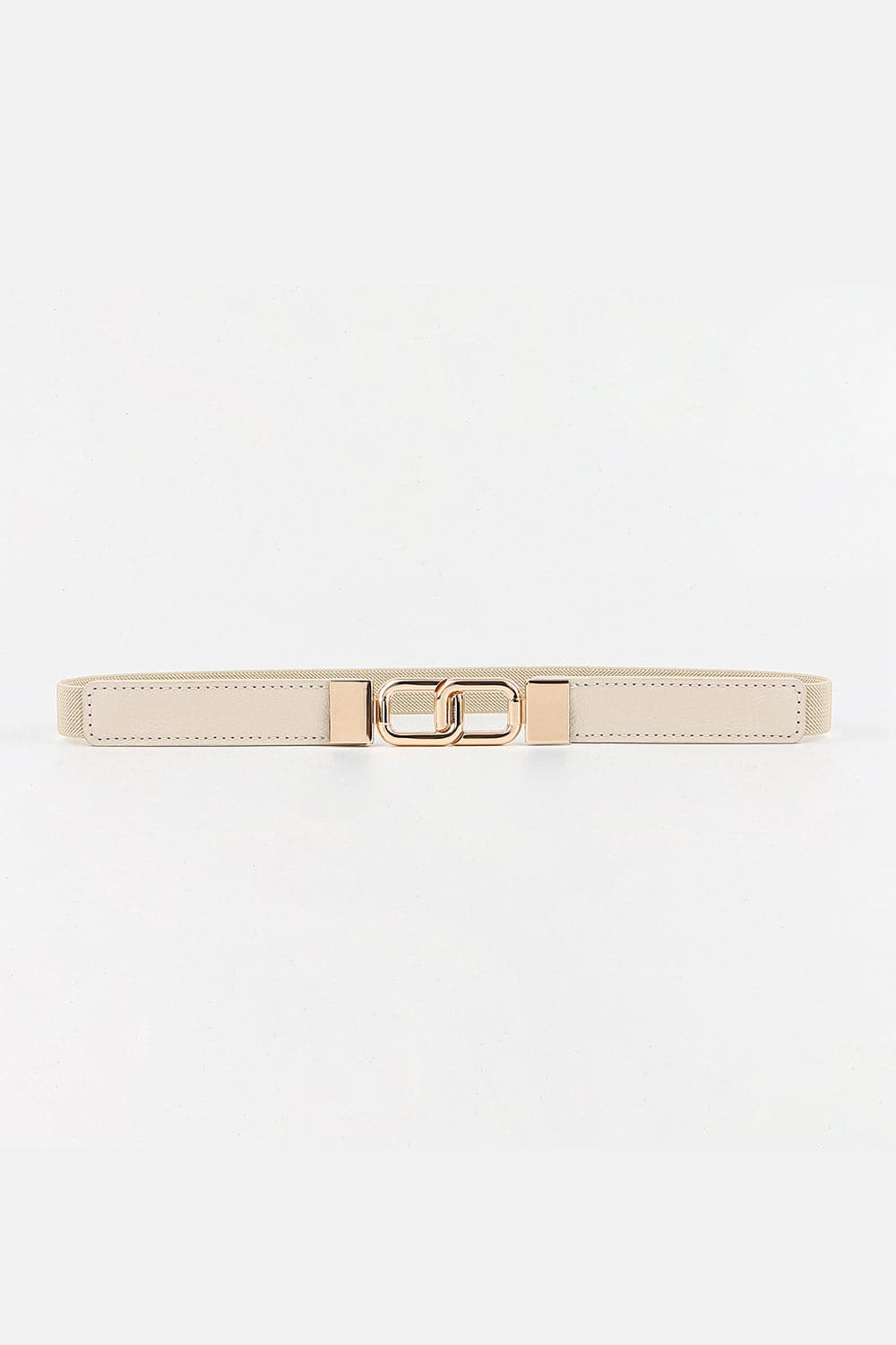 Geometric Double Buckle Elastic Belt.