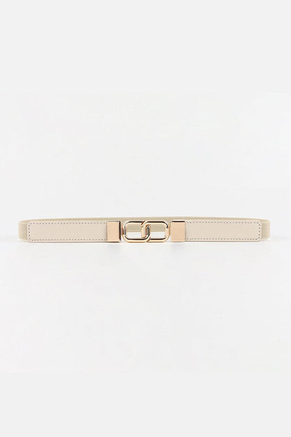 Geometric Double Buckle Elastic Belt.