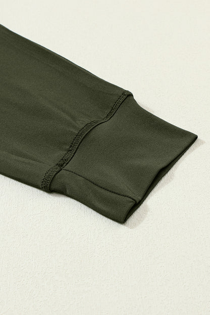 Cozy moss green joggers with drawstring and pockets